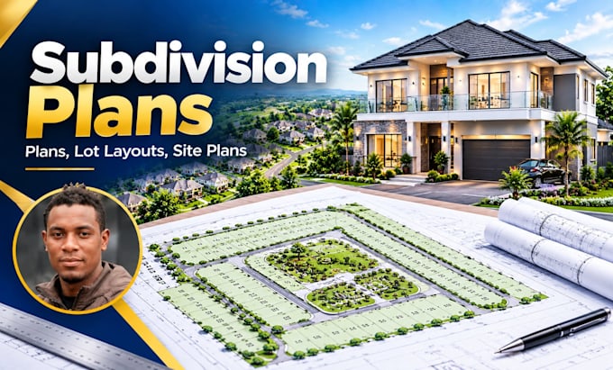 design subdivision plans, lot layouts, site plans