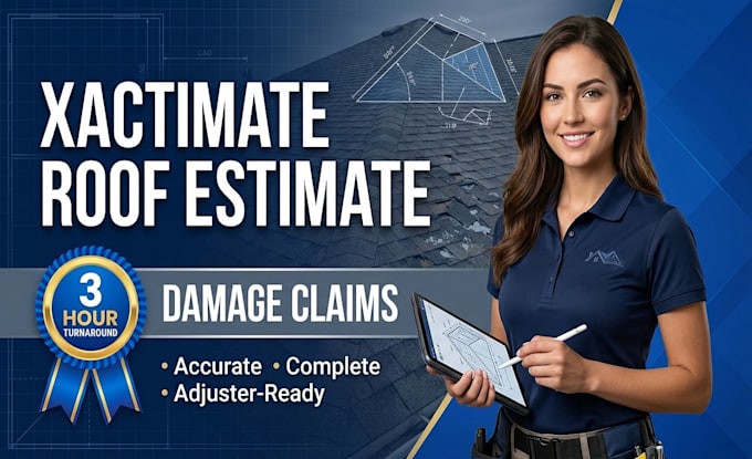 write xactimate roof and siding estimates for damage claims