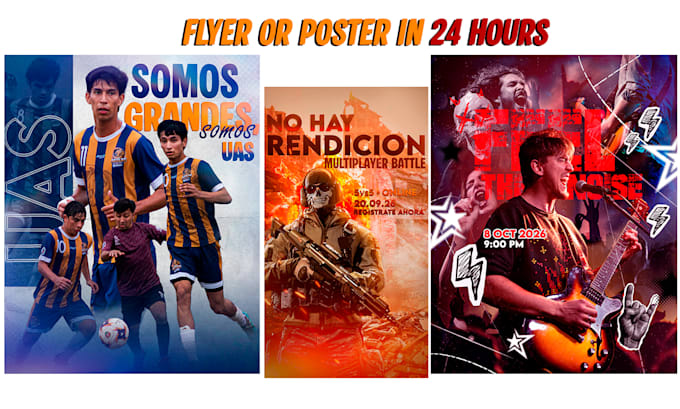 design a professional flyer or poster