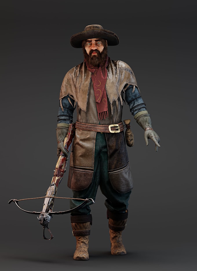 create game ready 3d character