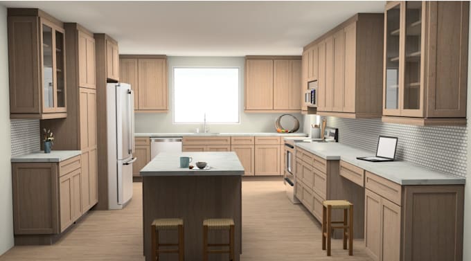 create a photorealistic 3d rendering