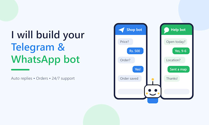 build your telegram and whatsapp bot