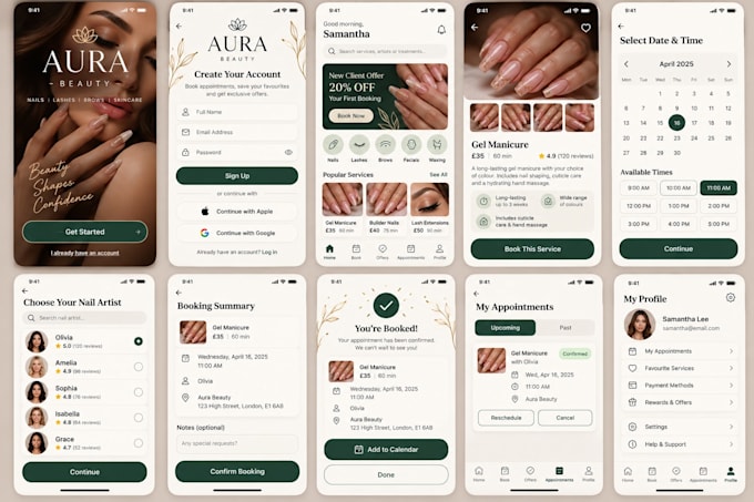 build a beauty salon and booking app