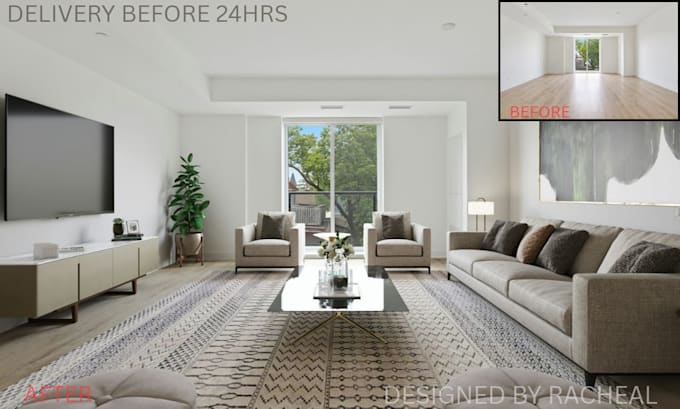 affordable professional virtual home staging for real estate listing
