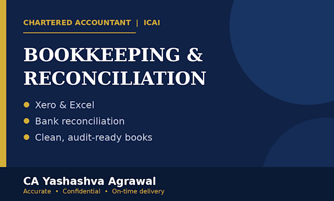 do bookkeeping and prepare financial statements as a chartered accountant