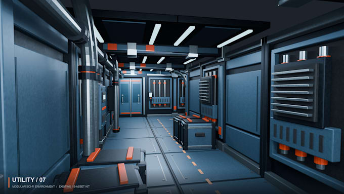 create game ready 3d assets and modular environments