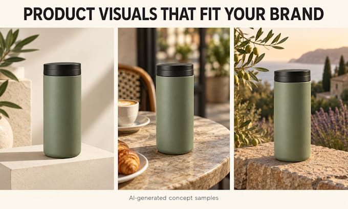 create ai product visuals for social media