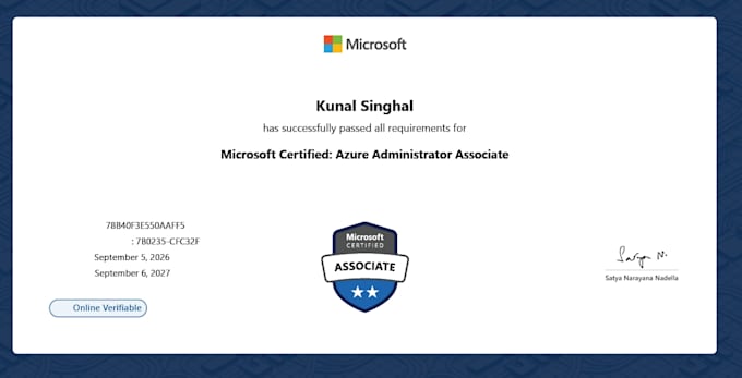 be your expert cloud administrator for azure, aws, and windows server
