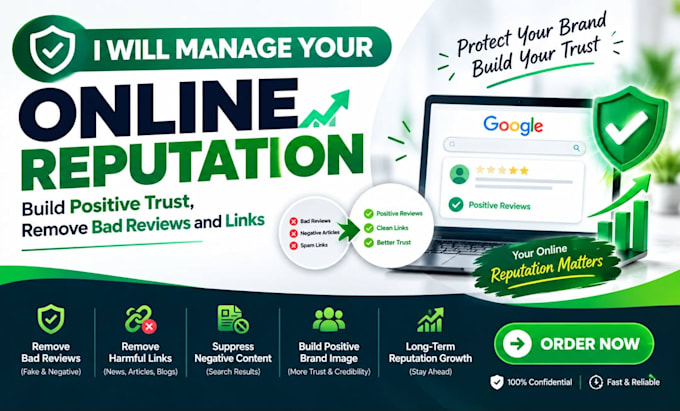 manage your online reputation google glassdoor, remove bad refiews and link