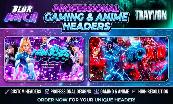 design a marvel rivals youtube banner