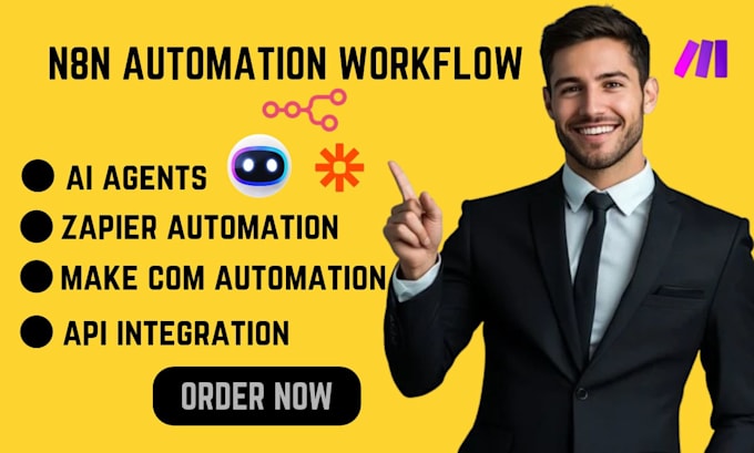 setup ai agent data n8n workflow automation api b2b zapier make com integration