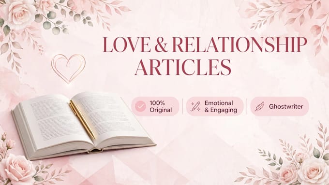 ghostwrite 500 words love relationship motivational article