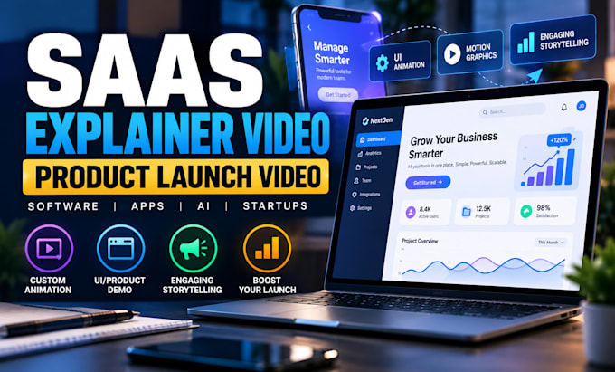 create a startup launch video for your software or app
