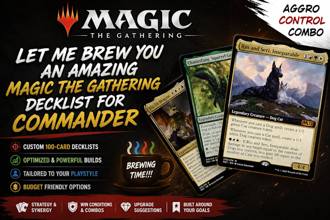 build you a custom 100 card magic the gathering commander deck
