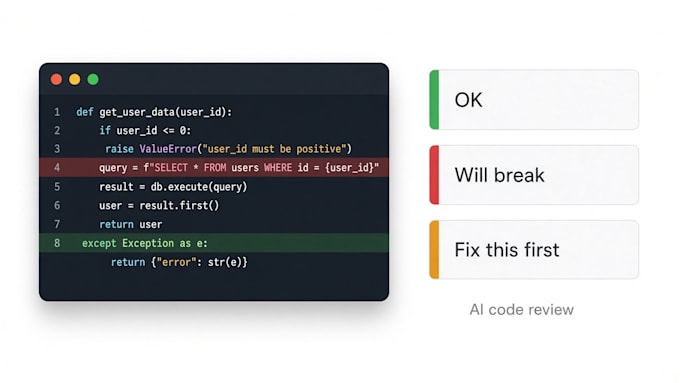 review ai generated code and build a small automation