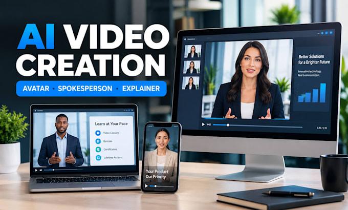 create ai videos for ads, explainer and elearning content