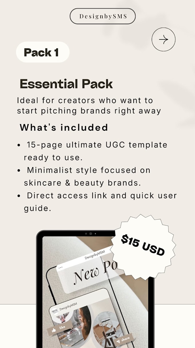 design a ugc media kit template in canva