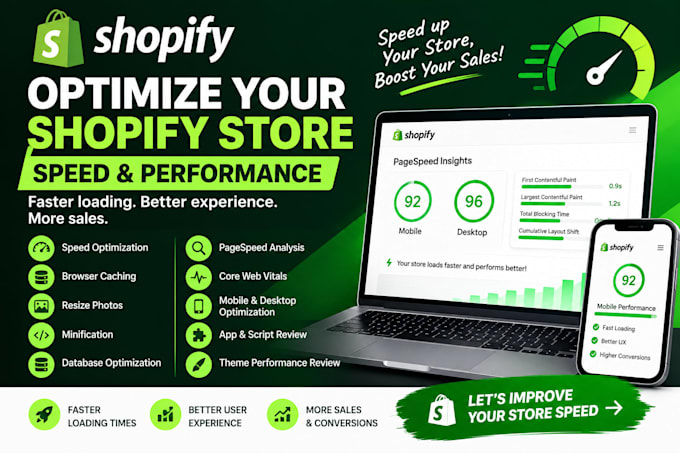 optimize your shopify store speed and improve performance