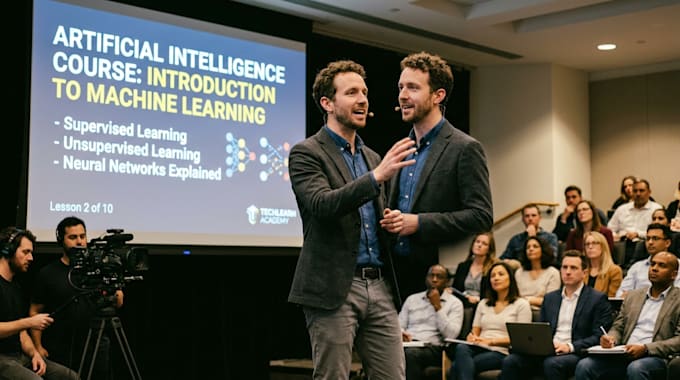 create ai course videos, training and elearning video