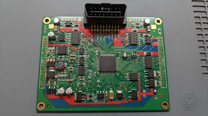 design automotive can bus obd2 j1939 ecu pcb layout