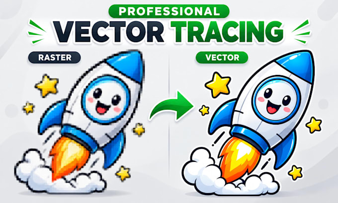 vectorize your logo or image into a clean scalable vector