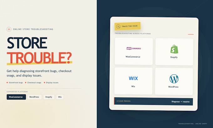 fixing problems  or troubleshooting