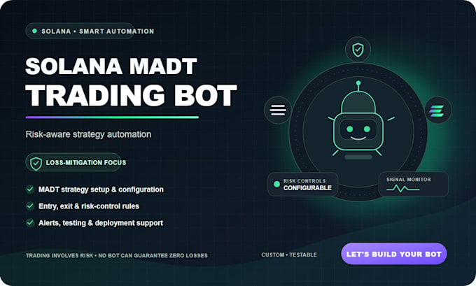 build a custom solana madt trading bot with risk controls