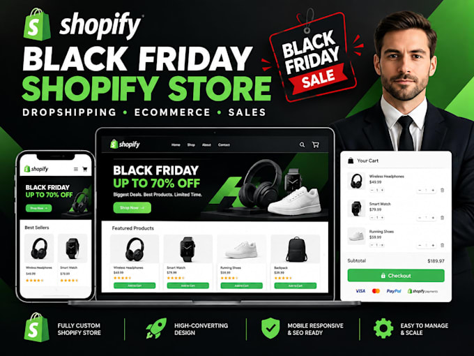 build a shopify black friday dropshipping store