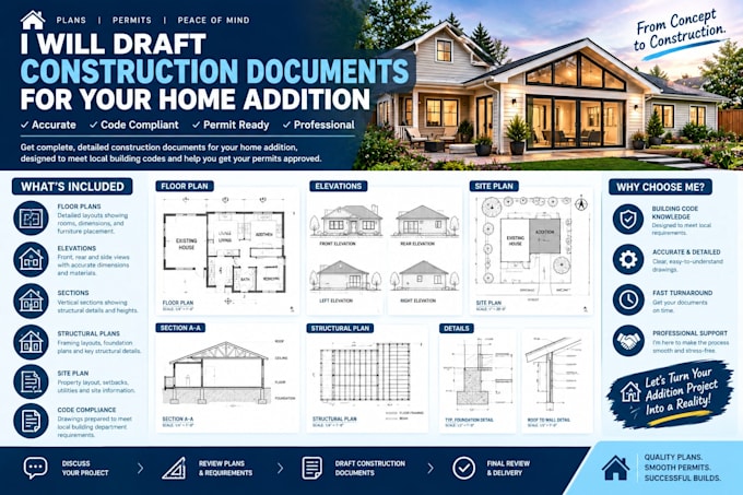 draft construction documents for your home addition