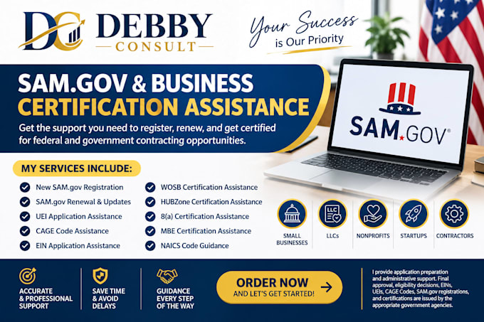 do sam gov registration, uei, cage code application wosb, 8a, mbe certification