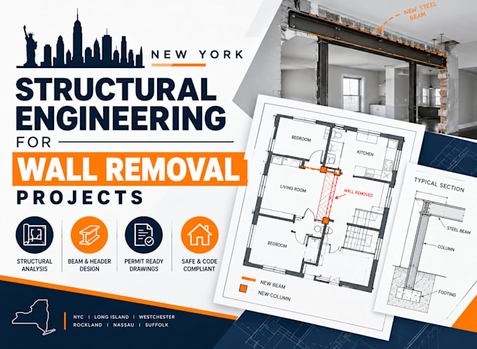 provide new york structural engineering for wall removal projects