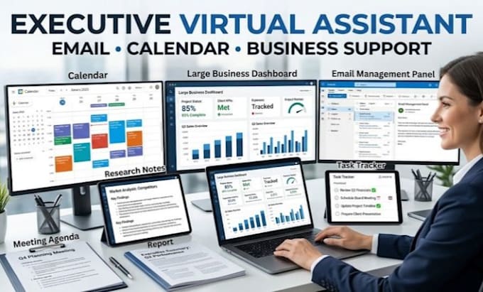 executive virtual assistant for business support