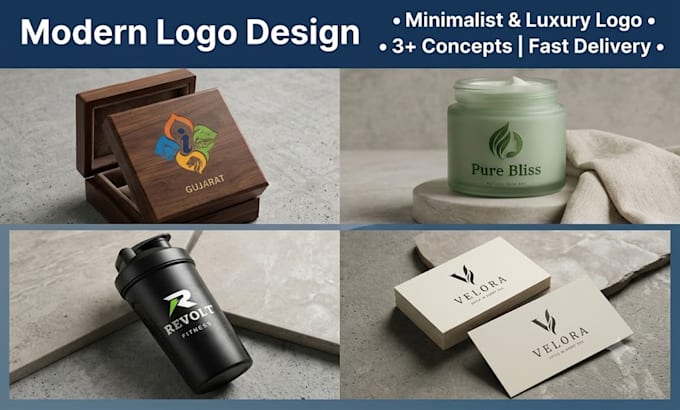 design a modern minimalist logo for your business or startup