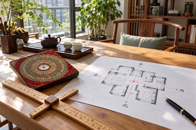 analyze your home floor plan with feng shui