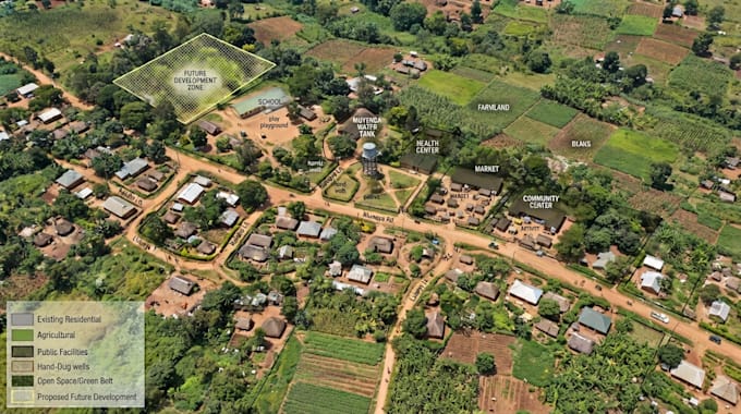 design rural community maps and infrastructure
