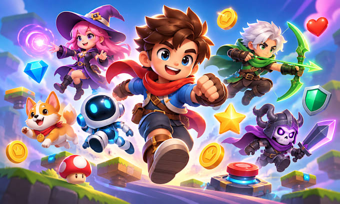 create rive game character and interactive asset animation