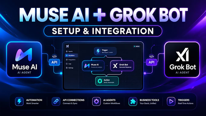 setup muse ai agent and grok bot integration