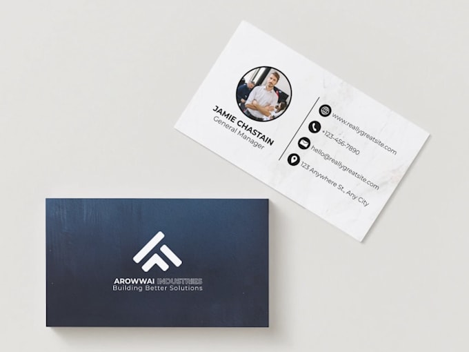 design a professional and modern business card