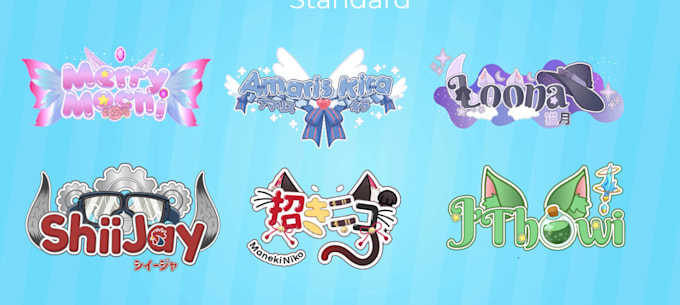 design a logo for vtuber and streamer online