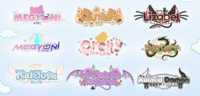 design a logo for vtuber and streamer online