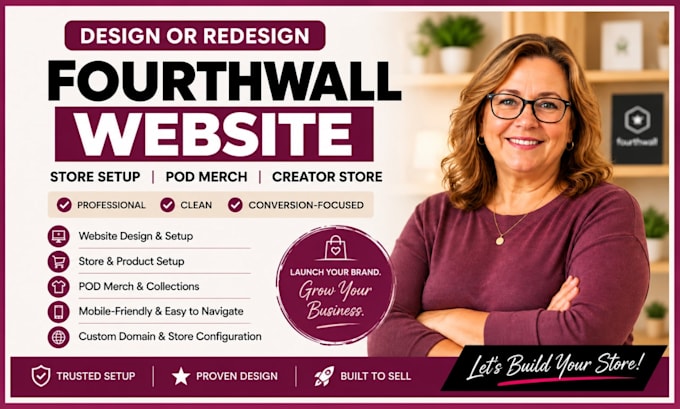 do fourth wall website design fourthwall store setup fourthwall pod merch design