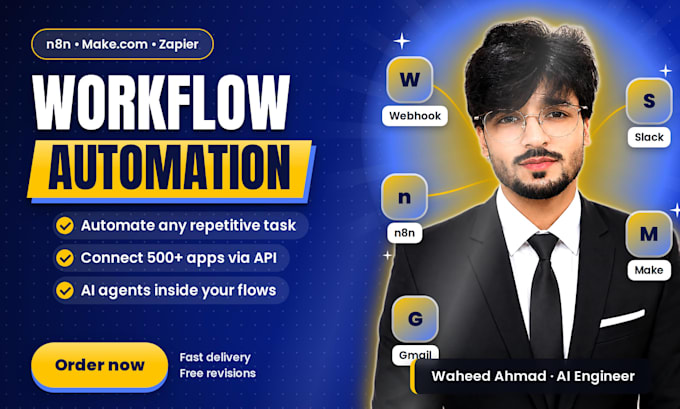 create n8n and make workflows with API integration