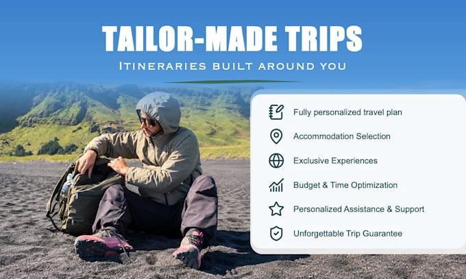 plan your trip and create a personalized travel itinerary