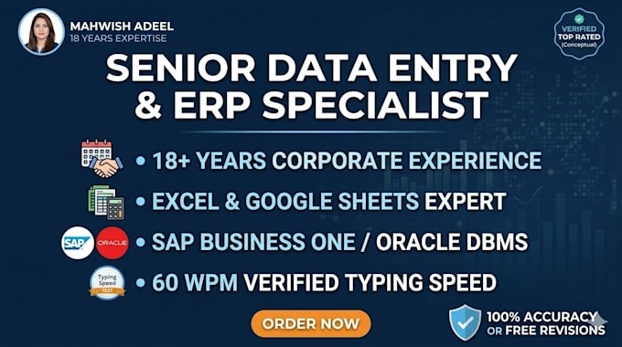 do perfect excel data entry and PDF to excel conversion