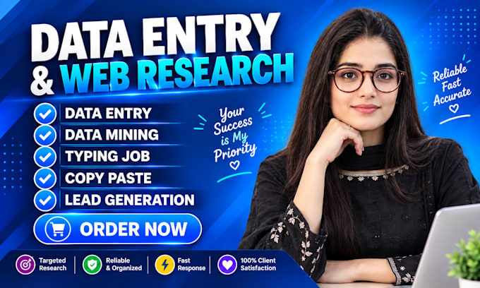 do data entry and web resarch