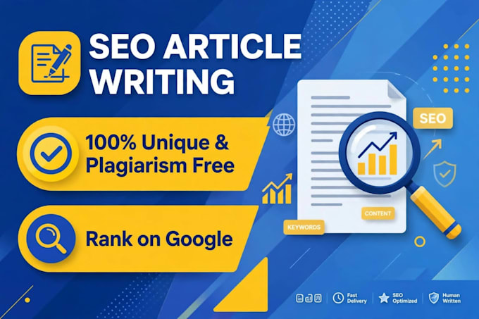 write SEO article and blog post