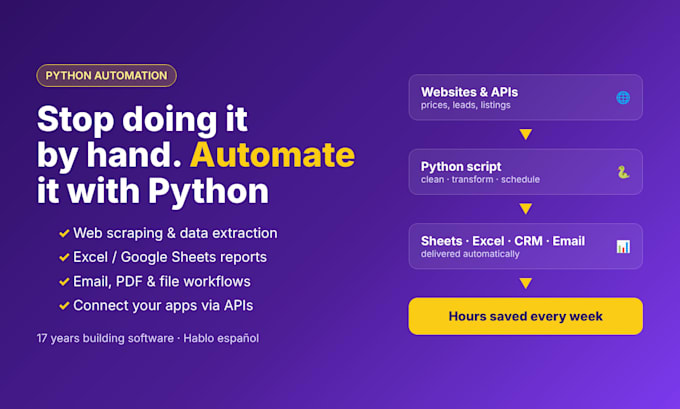 automate your business tasks with python scripts and web scraping