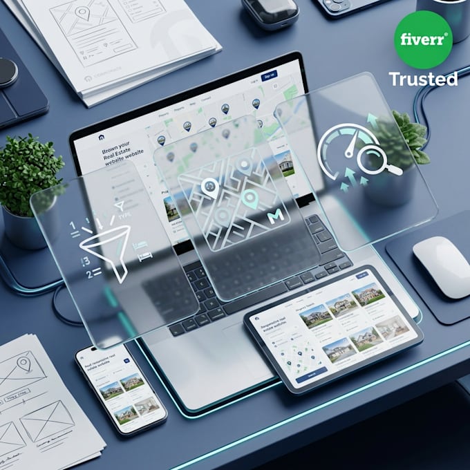 develop a real estate listing website with maps and filters