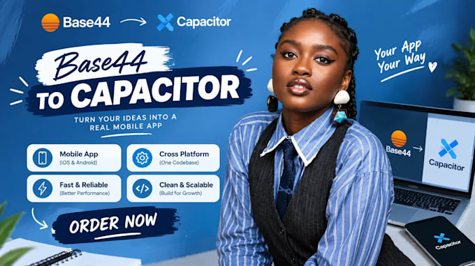 convert base44 or lovable app to capacitor ios and android app
