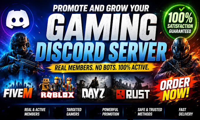 gaming server advertising growth fivem roblox minecraft gaming server promotion